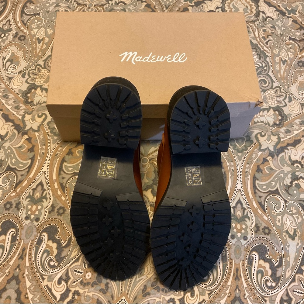 NWT Madewell The Willa Convertible Strap Mule English Saddle Leather Women’s 7.5 - Picture 11 of 12